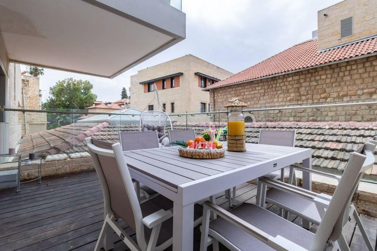 King David Residence Luxury 4 Bd/Pool/Gym/Parking Jeruzsálem Kültér fotó