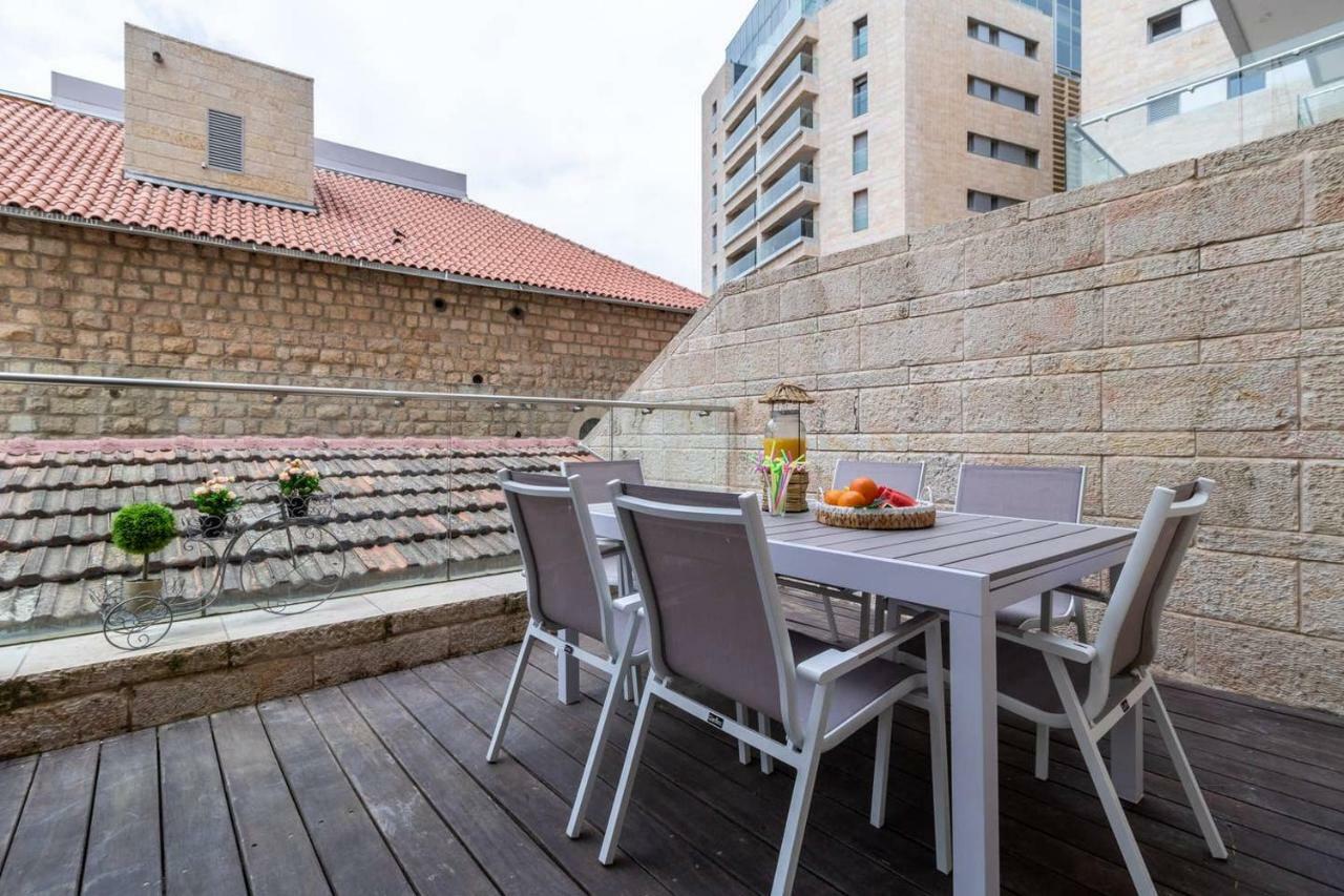 King David Residence Luxury 4 Bd/Pool/Gym/Parking Jeruzsálem Kültér fotó